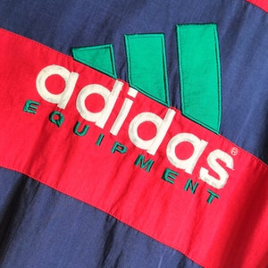 Vintage Adidas Equipment EQT Light Windbreaker Jacket Zip Up Sweatshirt Size XL Retro Style 90s y2k Oldschool Streetwear image 3