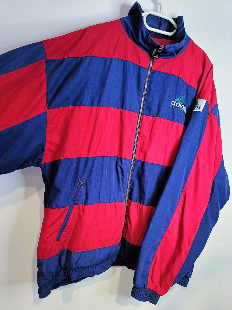 Vintage Adidas Equipment EQT Light Windbreaker Jacket Zip Up Sweatshirt Size XL Retro Style 90s y2k Oldschool Streetwear image 6