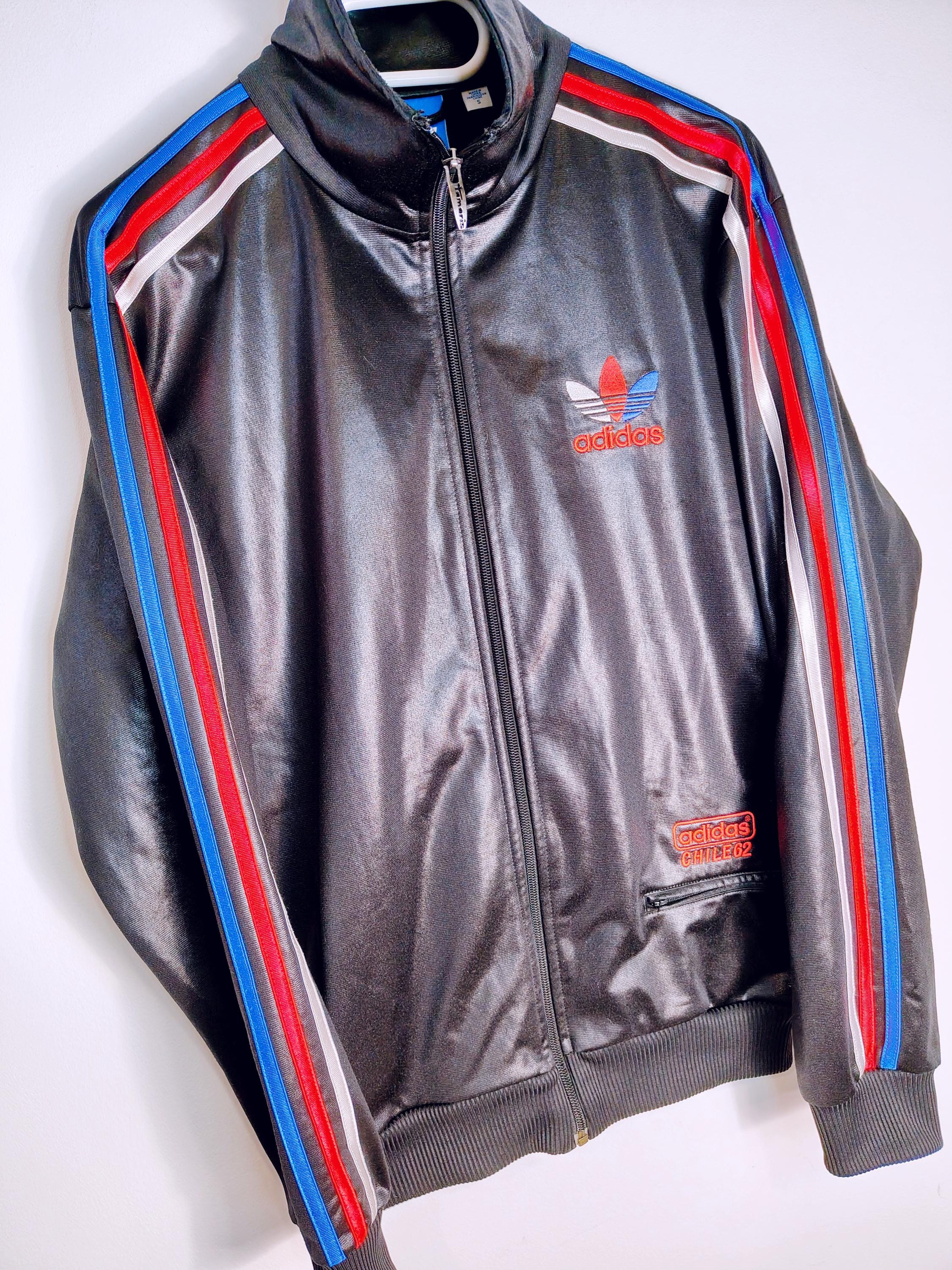 Vintage Adidas Chile 62 Zip Sweatshirt Track Jacket Size M Retro