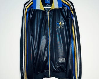 Vintage Adidas Chile62 Chile 62 Zip Up Sweatshirt Track Jacket Size L Retro Style 90s y2k Oldschool Streetwear Rare