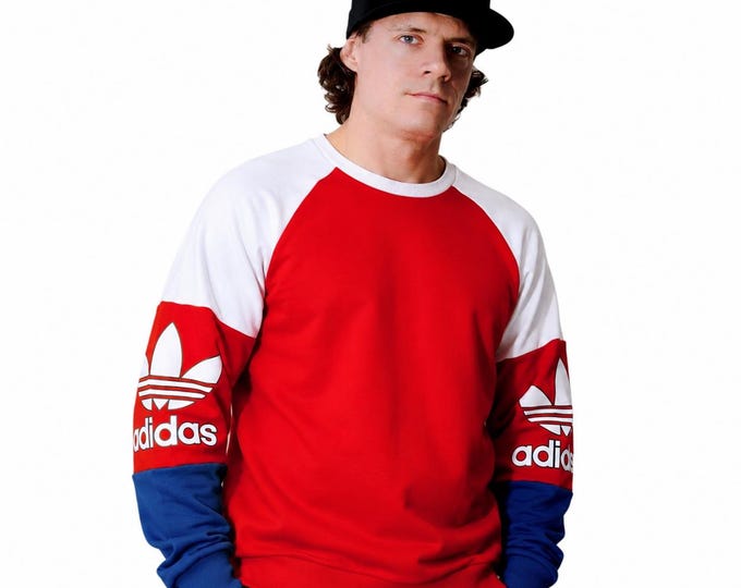 Vintage Adidas Trefoil Crewneck Sweatshirt / Size XS/S