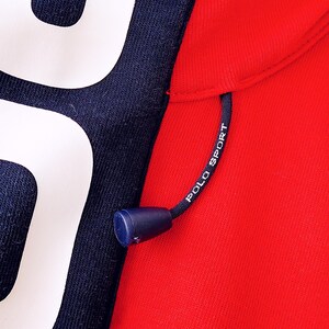 Polo Sport Ralph Lauren Hoodie Jacket Red Navy Yellow Colorblock Sailing 12M Yacht Challenge Pullover Streetwear Mens / Size M/L image 20