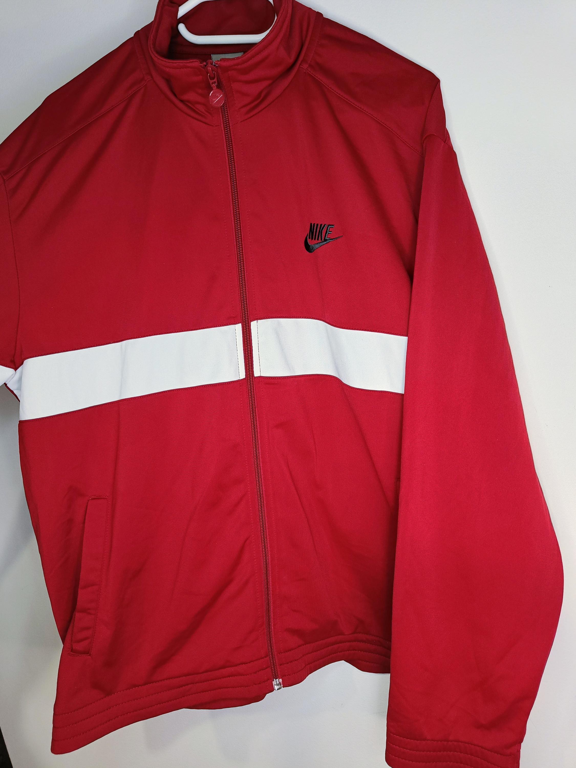 Vintage Nike Zip up Sweatshirt Track Jacket Size L Retro Style 90s
