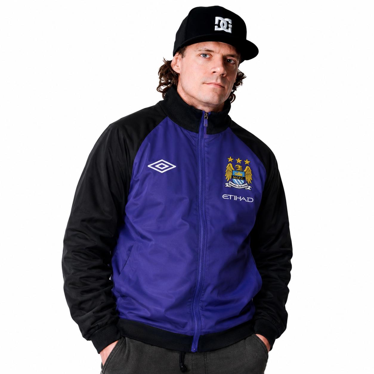 Vintage Umbro Manchester City Light Windbreaker Track Jacket Size
