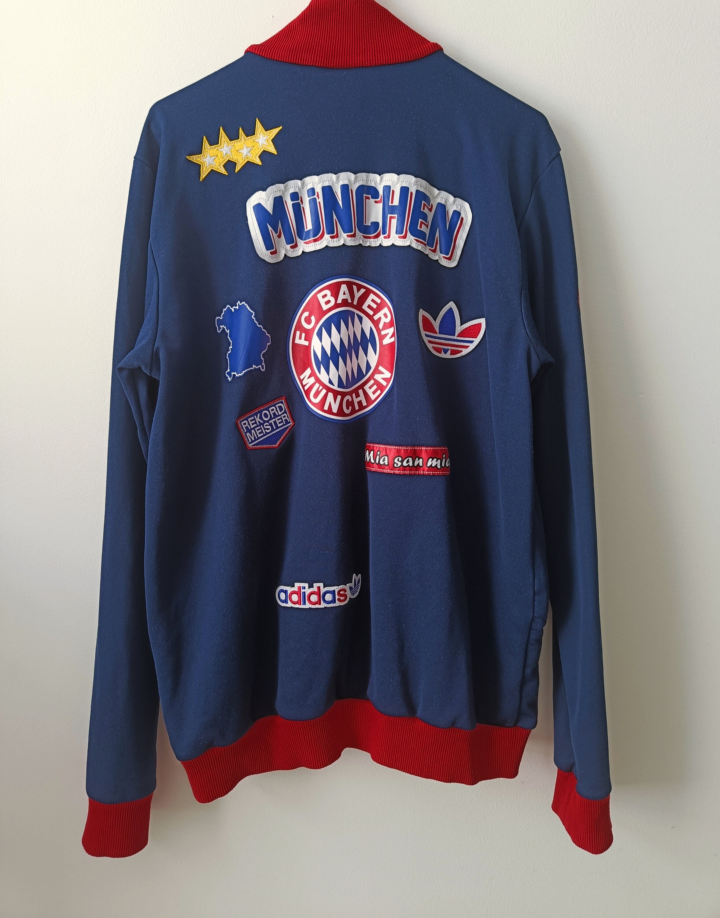 Vintage Adidas FC Bayern Munchen Zip Sweatshirt Track Jacket Size L Retro Style 90s Y2k Rare Etsy