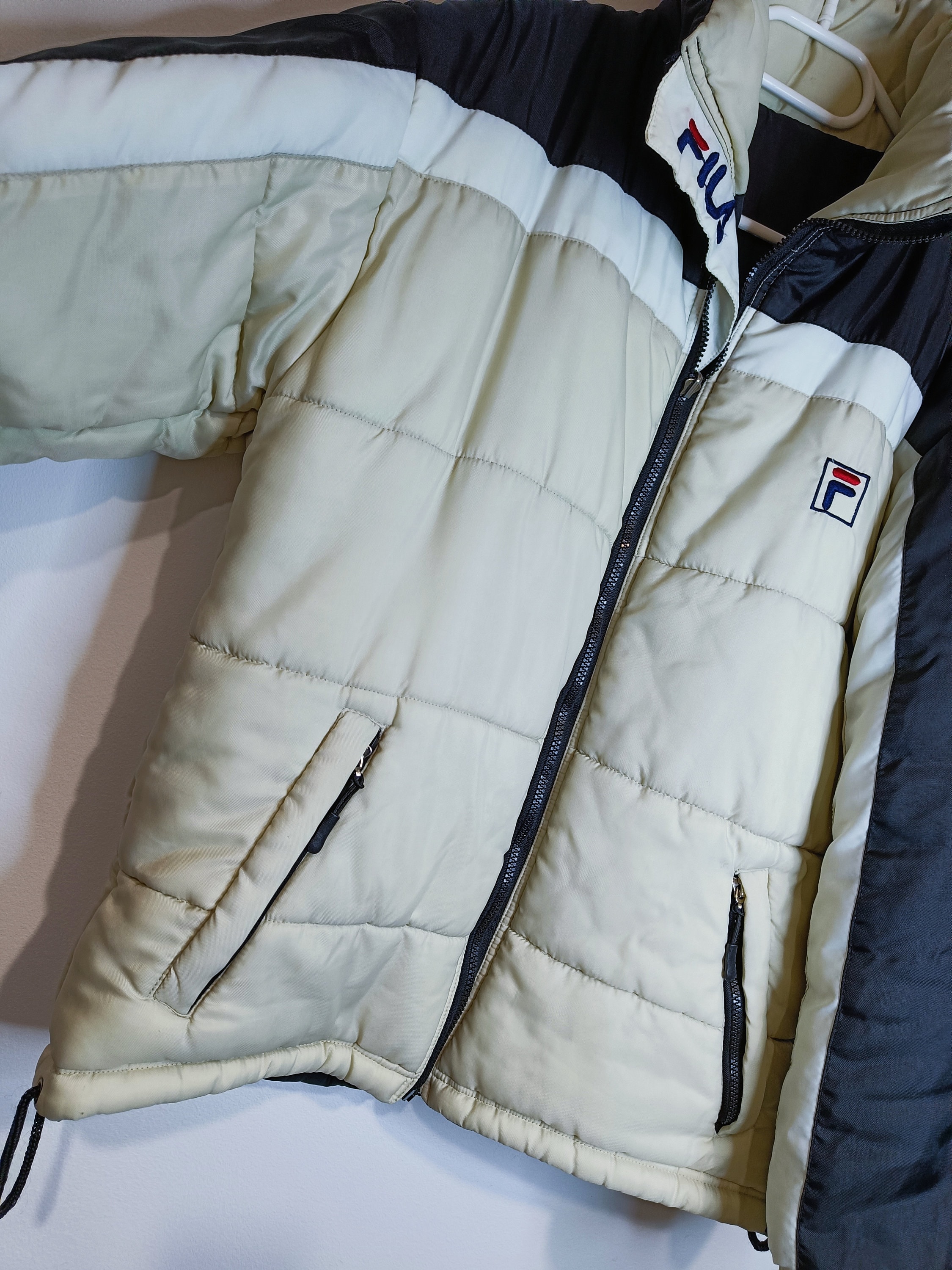 Vintage Fila Winter Down Jacket Reversible Double-sided Size