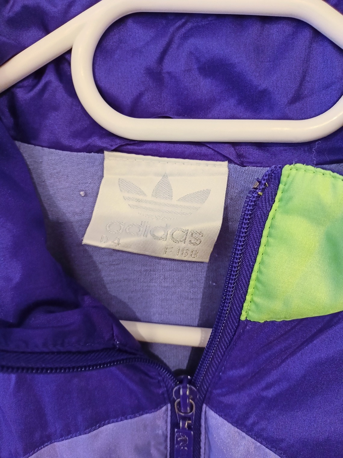 2000'S adidas CLIMALITE windbreaker, men's size L polyester green type Vintage Second Hand main image 1