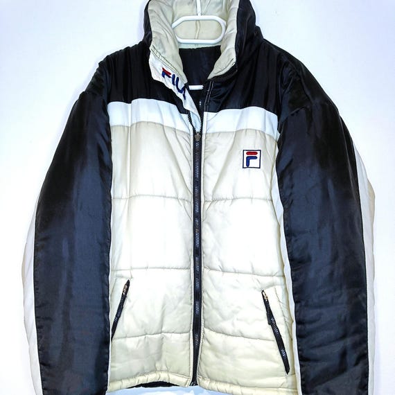 Vintage Fila Winter Down Jacket Reversible Double-sided Size