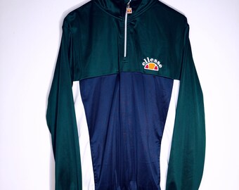 Vintage Ellesse Sweatshirt Sweater Pullover Size M Retro Style 90s y2k Oldschool Streetwear Green