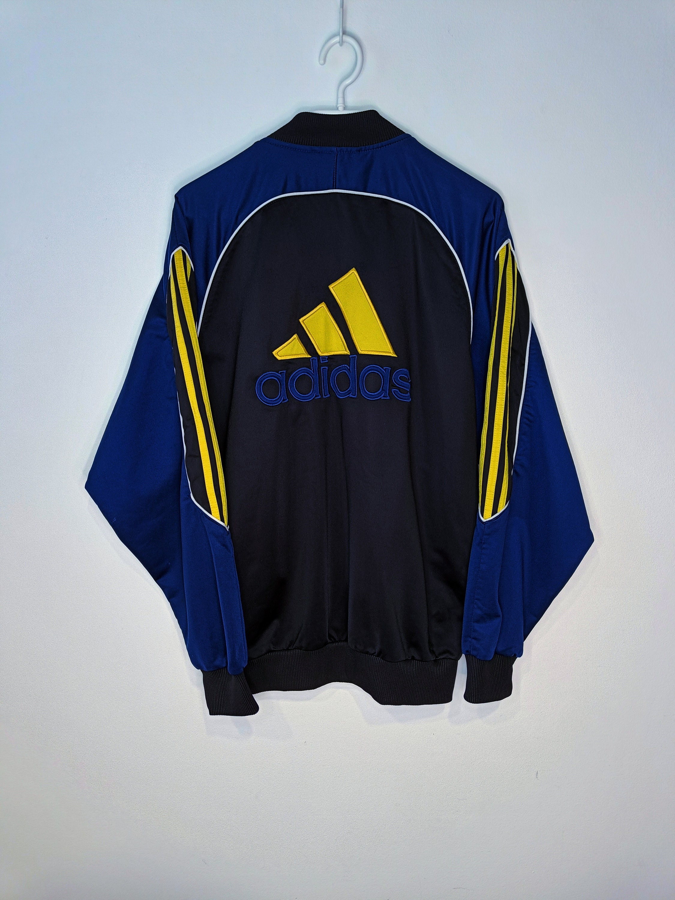 Blue and yellow adidas hoodie 2025