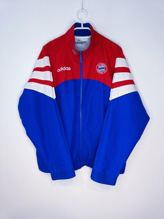 Vintage Adidas Bayern Munchen Bundesliga Windbreaker Jacket