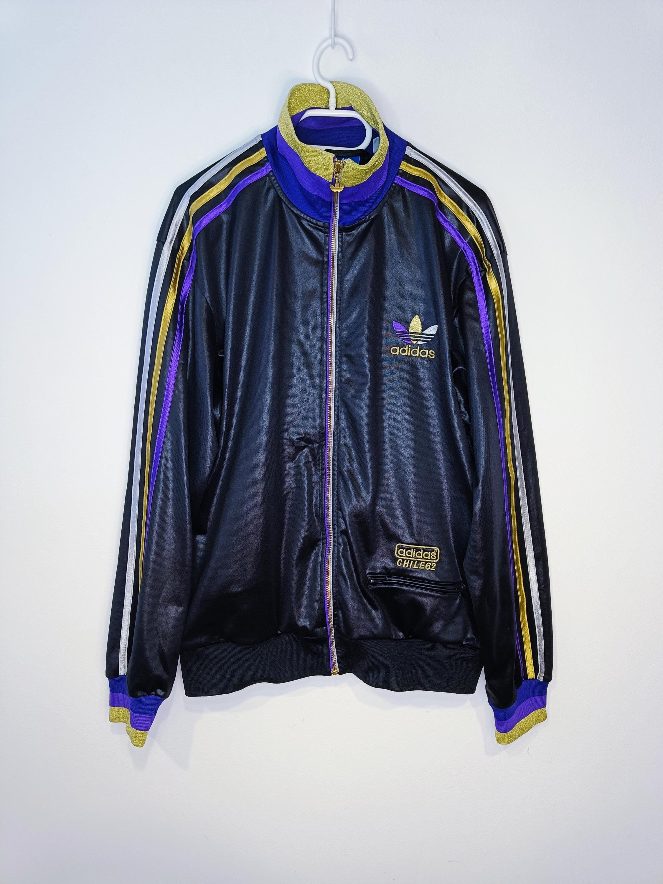 Vintage Adidas Chile 62 Chile62 Zip Up Felpa Track Jacket Taglia L