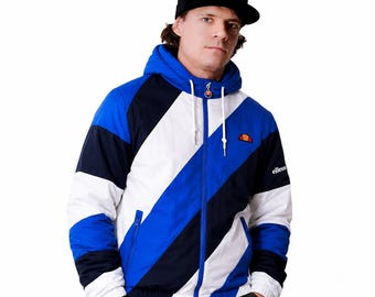 Vintage Ellesse Winter Puffer Jacket Size XL Retro Style 90s Y2k