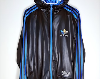 00s Adidas Chile 62 Big Trefoil Shiny Tracksuit / Vintage