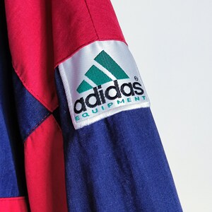Vintage Adidas Equipment EQT Light Windbreaker Jacket Zip Up Sweatshirt Size XL Retro Style 90s y2k Oldschool Streetwear image 8