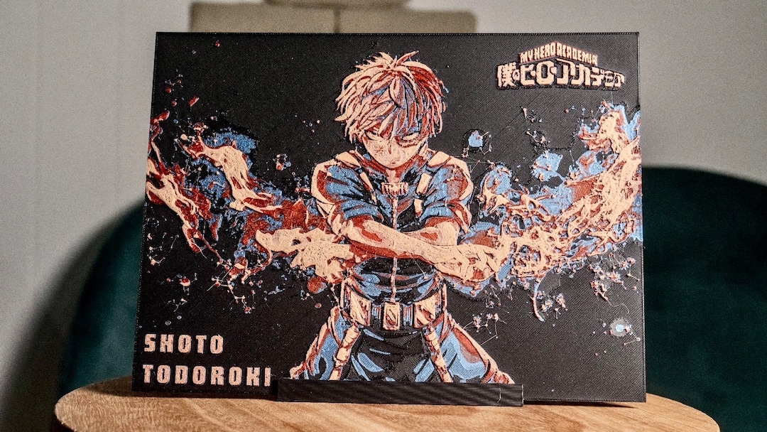 Personalized Manga Relief Painting Poster my Hero Academia shoto, Dabi ...
