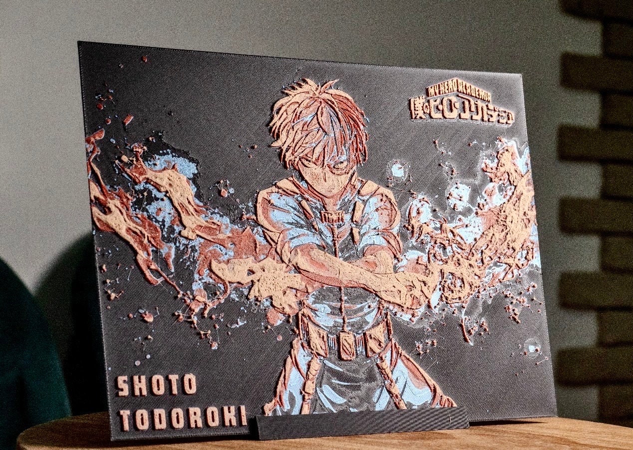 Personalized Manga Relief Painting Poster my Hero Academia shoto, Dabi ...