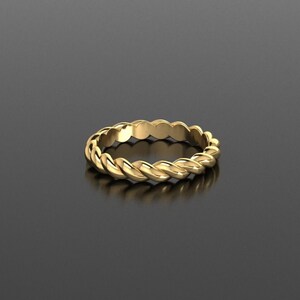 Twisted Stacking Gold Ring