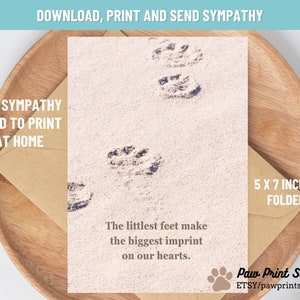 Carta di simpatia per animali domestici stampabile / DOWNLOAD DIGITALE / Carta di perdita di animali domestici / Carta di simpatia per cani stampabile / Carta di simpatia per gatti stampabile / Memoriale per animali domestici