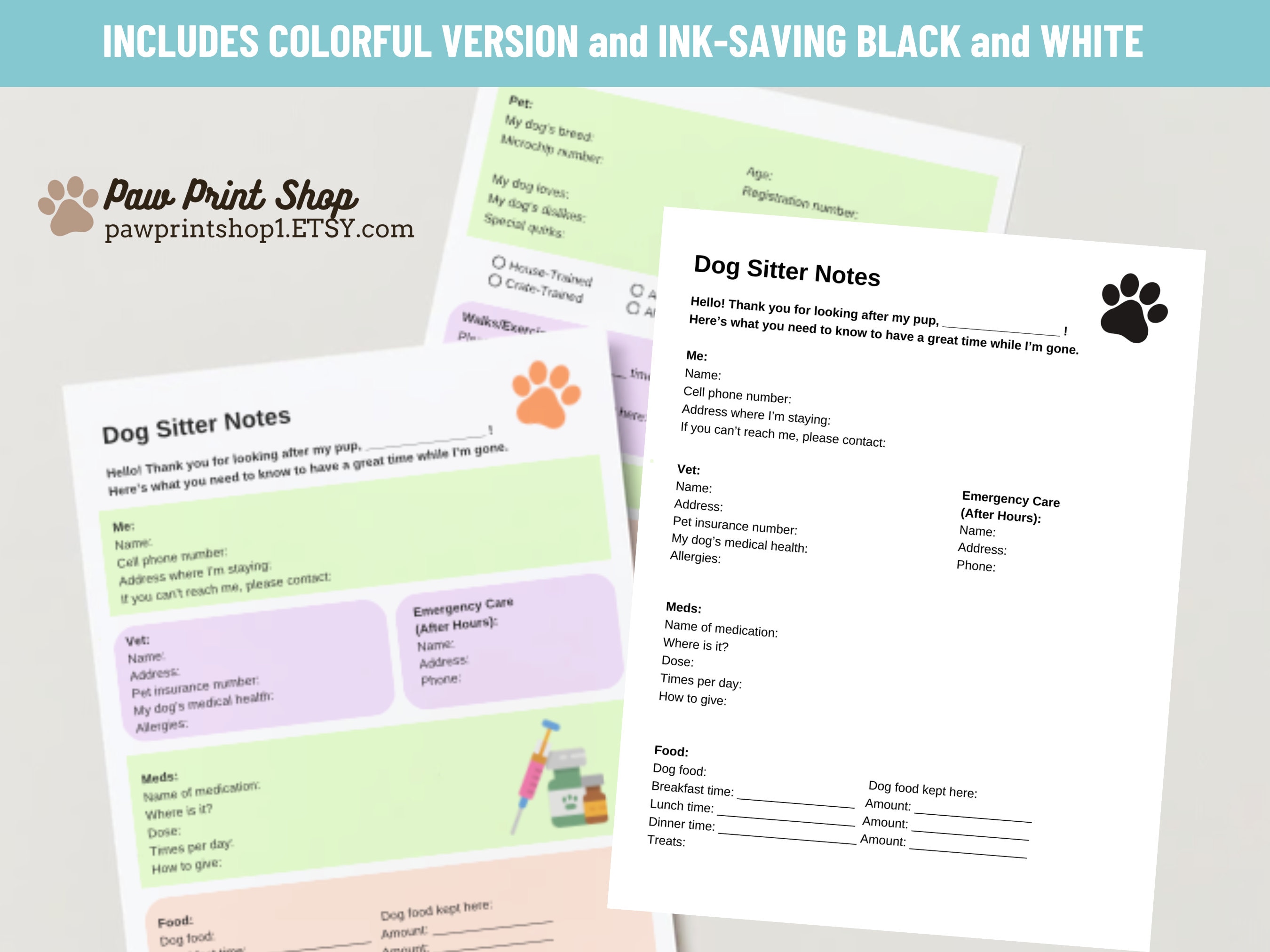 dog-sitter-instructions-printable-digital-download-print-fill-dog