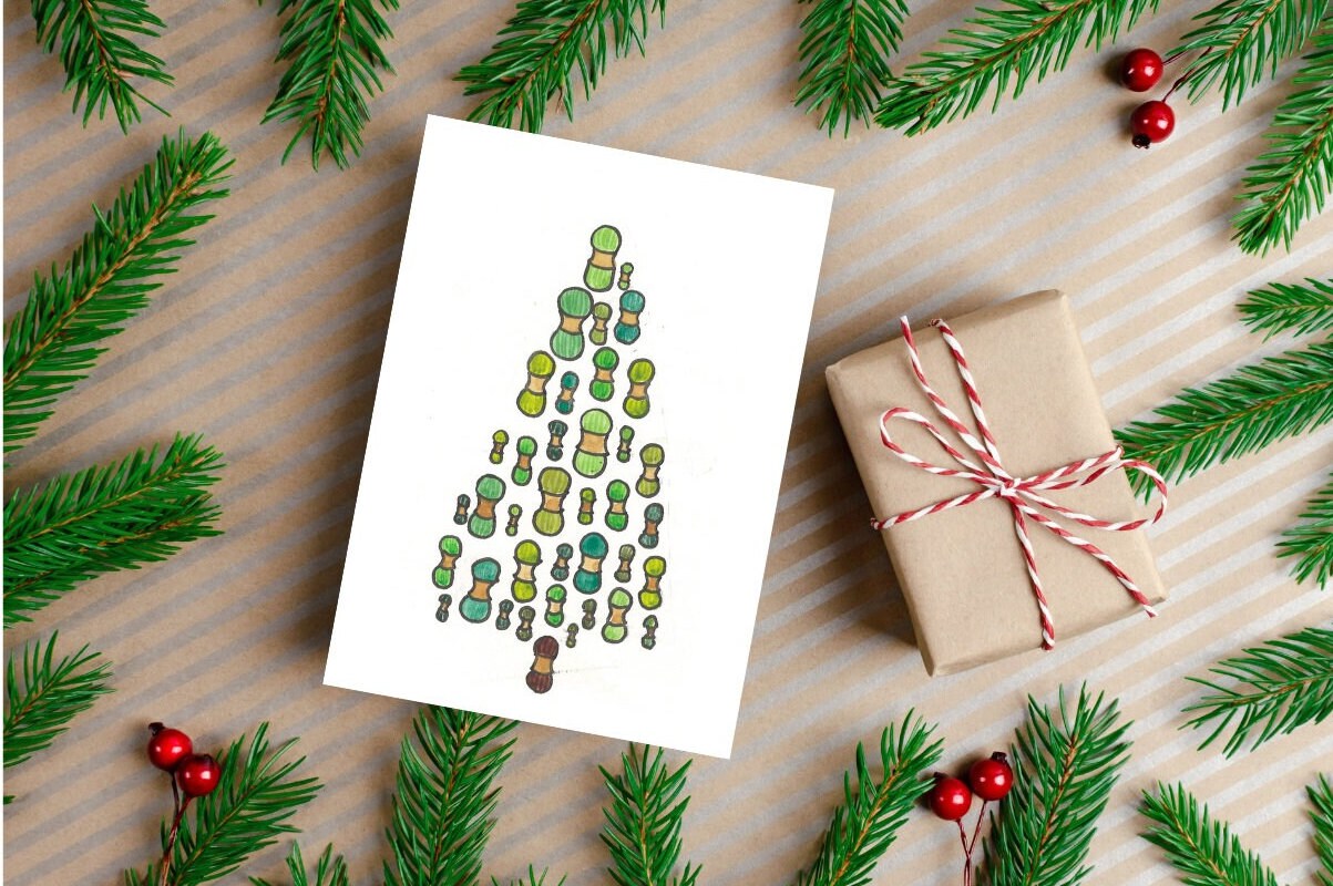 Printable Yarn Christmas Card / Cards for Crocheters &amp; Knitters ...