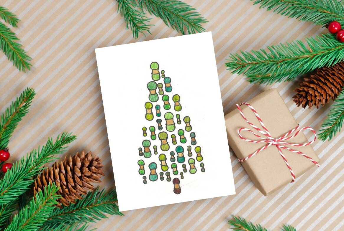 Printable Yarn Christmas Card / Cards for Crocheters &amp; Knitters ...
