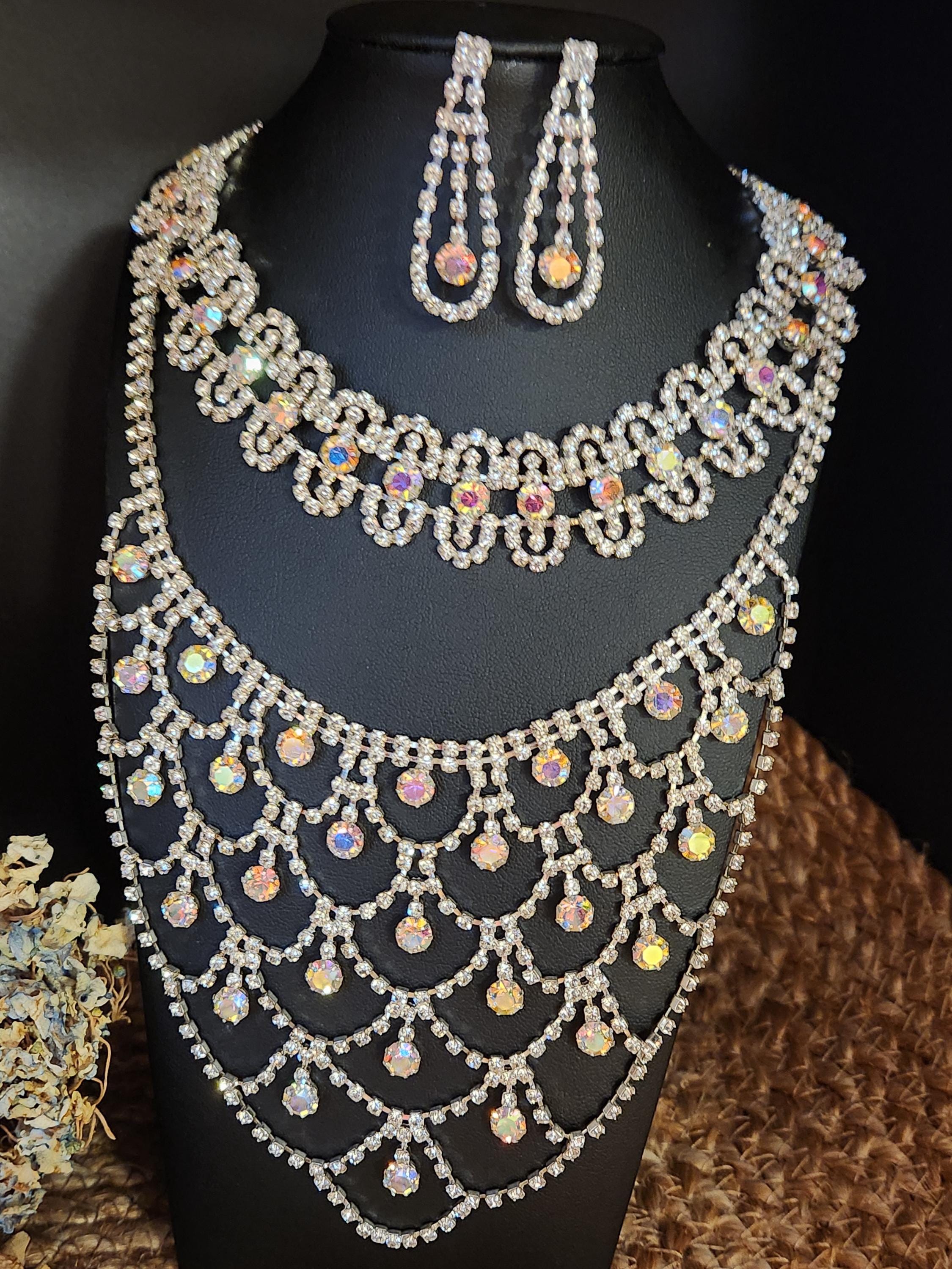 Collier Plastron Ancien Style Victorien - Ras Du Cou - Bijou Vintage