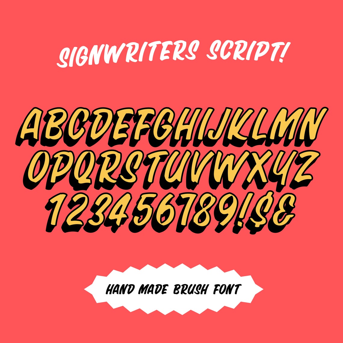 Sign Writers Script - Etsy