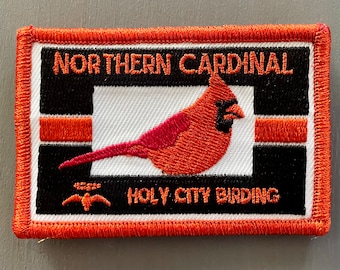 Northern Cardinal Bird Patch | Cardinal Patch | Red Bird Patch | Bird Lover Gift | Wildlife Patch