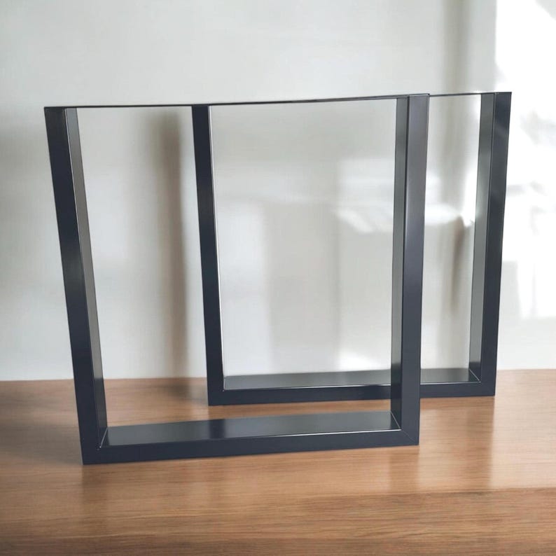 U Shape Computer Desk Legs, Sturdy Steel Table Legs, Metal Dining Table ...