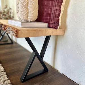 Metal Bench Legs, Industrial Modern Patio Bench Legs, Entryway Console Table Legs, Coffee & Plant Table Stand,