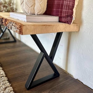 Durable Metal Bench Legs, Industrial Furniture Legs, Console & Coffee Table Bases, Square Metal Stand Feet