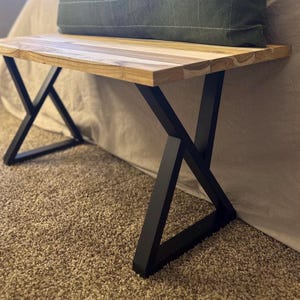 Custom Furniture Bench Legs, Metal Coffee Table Legs, Industrial Sturdy Steel Bench