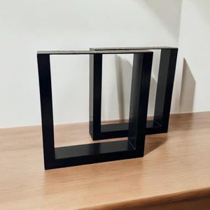 Farmhouse Metal Bench Legs, Modern Coffee Table Plant Stand Metal Legs, U Shape DIY Furniture Base