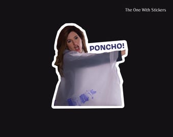 Poncho! -- Sticker of Jennifer Barkley from Parks & Rec