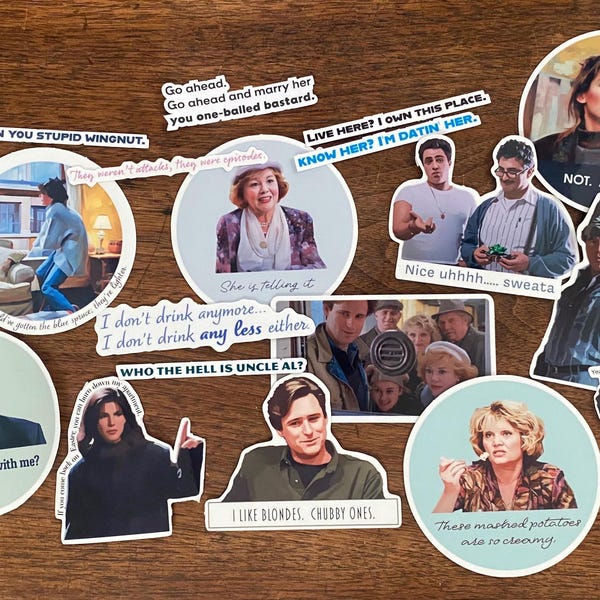 While You Were Sleeping Sticker Collection - Romantic Comedy, Movie Quote Stickers, Sandra Bullock
