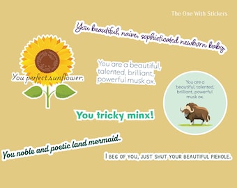Leslie Knope Compliments to Ann Perkins | Parks & Recreation Stickers | Quotes