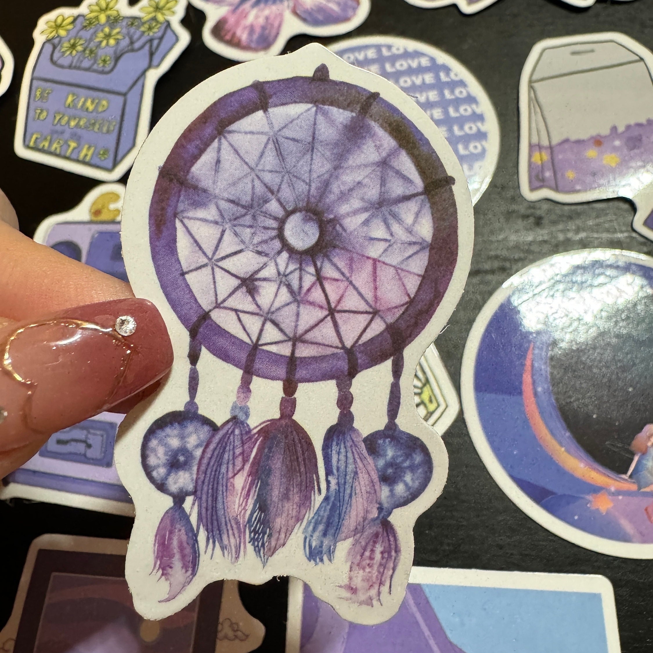 50pcs Purple Theme Stickers Set Decals Skateboard Phone Laptop DIY ...
