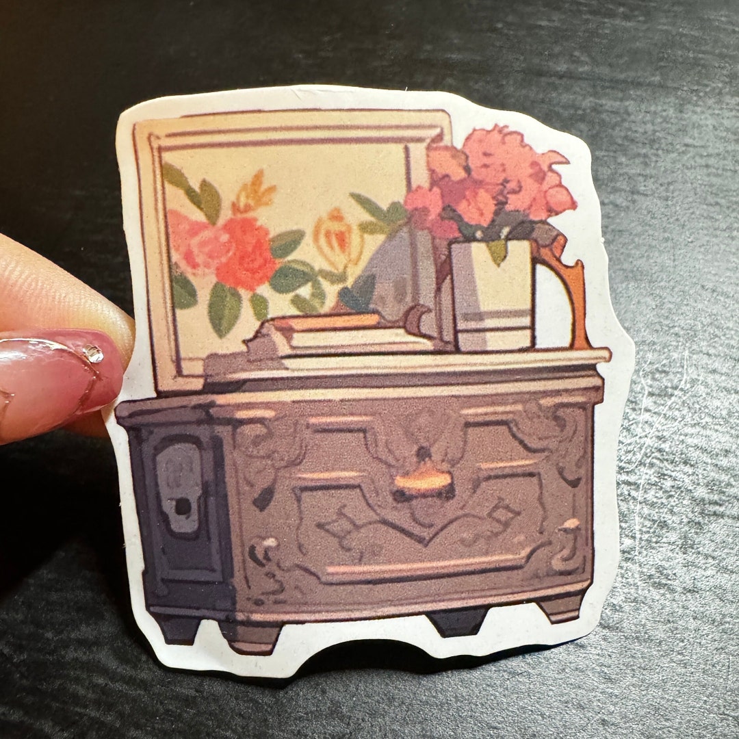 50pcs Vintage Furniture Theme Stickers Set Decals Sticker Etsy