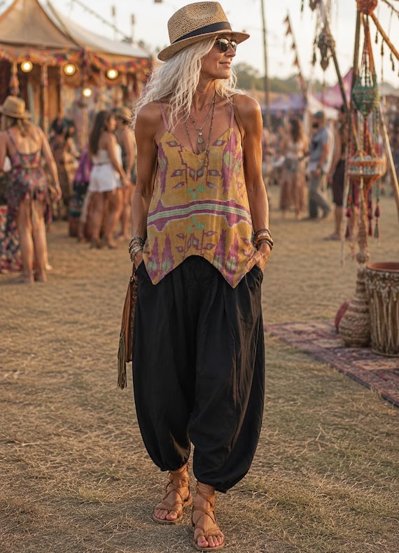 Camisole, tunic style recycled kantha top 2...x