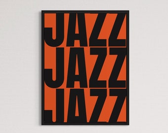 Vintage printable art Jazz - Wall art - Downloadable art print