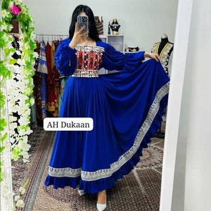 Modren long afghan kochi turkish and arabic maxi style dress for women