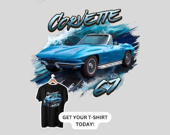 1967 Corvette T-Shirt: Retro Car Enthusiast Gift