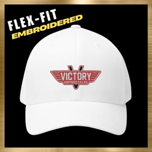 Victory Motorcycles Flex-Fit Hat - Classic Embroidered Cap for Riders, Bikers, and Fans - Great Gift for Motorcycle Enthusiasts