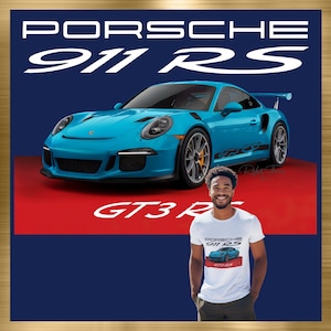 Porsche 911 RS GT3 T-Shirt - Perfect Gift for Car Enthusiast Dad or Mom, Classic Sports Car Lover Tee for Birthdays or Special Occasions