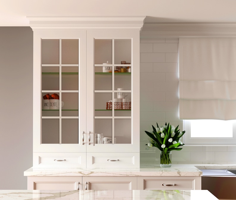 Mullion cabinet kitchenglassdoor