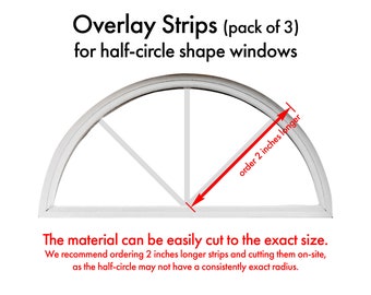 Windows Grid Half-Circle Shape (Pack of 3)