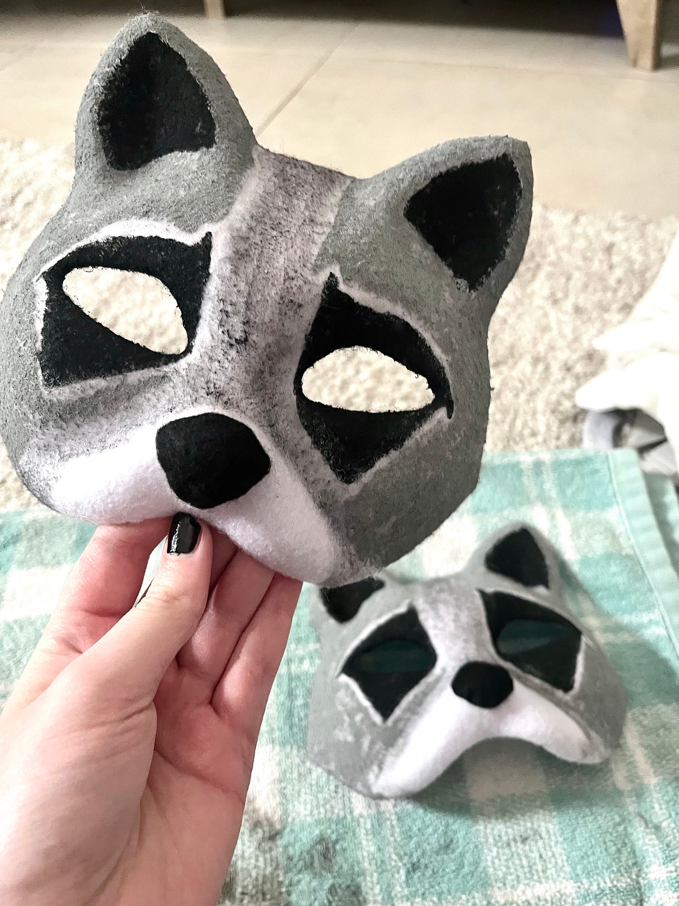 Raccoon Mask - Etsy