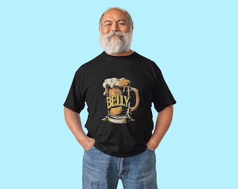 Camiseta de barriga cervecera, camiseta divertida. Camiseta para amantes de la cerveza, camiseta de cerveza con humor, camiseta con humor sobre la bebida, regalo divertido para amantes de la cerveza. Camiseta de gordo.