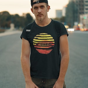 Afterburner T-Shirt | Sunset Aviation Fighter Jet Apparel | Flight Lover Tee